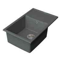 Мойка кухонная Point Велета 78 , серый арт-PN3002AL — фото 3, Кухонные мойки