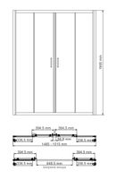 Lippe Душевая дверь арт-45S08 — фото 10, Раздвижные душевые двери