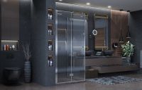 Товар: Душевой уголок Ambassador Diamond 100х100 профиль Хром стекло прозрачное арт-12011106L - фото 12 Душевой уголок Ambassador Diamond 100х100 профиль Хром стекло прозрачное арт-12011106L — фото 12, Квадратные душевые уголки