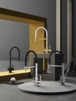 Смеситель для кухни Raglo Золото матовое Белый арт-R81.63.03 — фото 2, Смесители для кухни