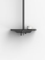 Душевая система AQUAme Черная матовая арт-AQM8002B — фото 3, Душевые стойки