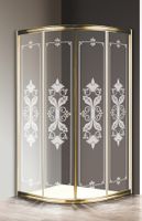 Душевой уголок CEZARES арт-GIUBILEO-R-2-90-SCORREVOLE-CP-G — фото 1, Душевые уголки четверть круга