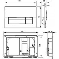 Комплект унитаза с инсталляцией Laufen Pro Rimless ПЭК с сиденьем Микролифт и клавише арт-Z.RU93.0.761.5 — фото 7, Комплекты унитаз + инсталляция