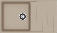 GRANFEST Мойка LEVEL 860L 1-чаша+крыло 860*500мм песочный арт.GF- арт-LV-860L песочный — фото 2, Кухонные мойки