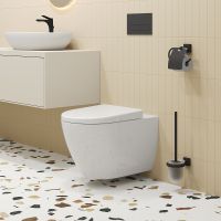 Унитаз Ambassador Queen подвесной Белый глянцевый с сиденьем Микролифт арт-113T20001R-112T20001 — фото 5, Подвесные унитазы