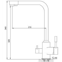Смеситель для кухни Aringa Гранде Хром арт-AR02015CH — фото 4, Смесители для кухни