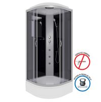 Душевая кабина Niagara Classic NG-3502-14G (100х100х215) средний поддон(26см),стекло тонированное,4  арт-35021434G — фото 1, Душевые кабины