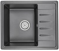 Granula-, кухонная мойка, СтандАРТ кварц арт-5803, ЧЁРНЫЙ — фото 1, товары