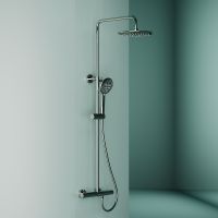 Душевая система Sancos Game с термостатом Хром арт-SC3002CH — фото 7, Душевые стойки