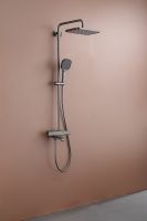 Товар: Душевая система Raglo с термостатом Графит матовый арт-R22.26.09 - фото 6 Душевая система Raglo с термостатом Графит матовый арт-R22.26.09 — фото 6, Душевые стойки