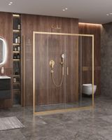 Душевой уголок CEZARES арт-MOLVENO-AH-2/2-170/90-C-BORO-IV — фото 1, Прямоугольные душевые уголки