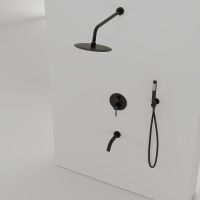 Душевая система Sancos Select Черная матовая арт-SC3004MB — фото 6, Встраиваемые душевые комплекты