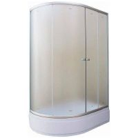 Душевой уголок Parly 120x80 R ZFM1201R профиль Хром матовый стекло матовое арт-9213 — фото 1, Асимметричные душевые уголки
