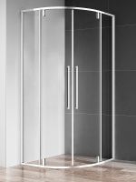 Душевой уголок AQUAme 80x80 профиль Хром стекло прозрачное арт-AQM7101-8 — фото 5, Душевые уголки четверть круга