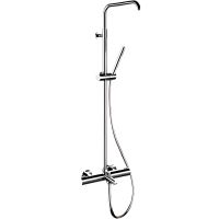 Душевая система Remer Elegance с термостатом без верхнего душа Хром арт-EQ34A7MMSSOF — фото 1, Душевые стойки
