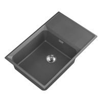 Мойка кухонная Point Этна 78 графит арт-PN3012GR — фото 3, Кухонные мойки