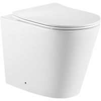 Унитаз Iberica Blanca Burgos Alto приставной с сиденьем Микролифт арт-IB.BRA.331.1B1 — фото 1, Приставные унитазы