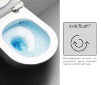 Унитаз GSI Pura 55/F белый арт-881511 — фото 2, Подвесные унитазы