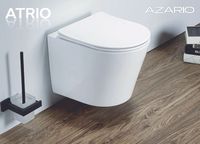 Унитаз Azario Atrio подвесной Белый с сиденьем Микролифт арт-AZ-2330 — фото 4, Подвесные унитазы