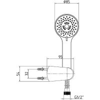 Товар: Душевой гарнитур E.C.A. Nita Хром арт-102117338EX - фото 2 Душевой гарнитур E.C.A. Nita Хром арт-102117338EX — фото 2, Душевые гарнитуры на держателе