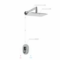 Товар: Встраиваемый комплект для душа с верхней душевой насадкой арт-A12831 - фото 3 Встраиваемый комплект для душа с верхней душевой насадкой арт-A12831 — фото 3, Встраиваемые душевые комплекты