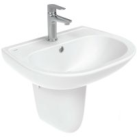 Раковина Creavit Sedef 55 Белая арт-SD055-00CB00E-0000 — фото 5, Раковины подвесные