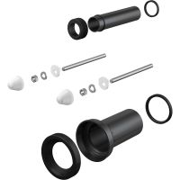 Впускной/выпускной патрубок для унитаза Alcaplast Черный арт-M900 — фото 1, Комплектующие для туалета