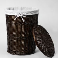 Elbe Плетеная корзина для белья с крышкой арт-WB-740-M — фото 3, Корзины для белья