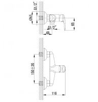 Гигиенический душ со смесителем Lemark Pramen Хром арт-LM3318C — фото 2, Гигиенические души