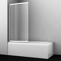 Main Стеклянная шторка арт-41S02-100 LM — фото 1, Шторки для ванной раздвижные