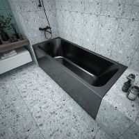 Акриловая ванна Melodia della vita Blues 170х70 Черная без гидромассажа арт-MBHR01217070bk — фото 3, Акриловые ванны