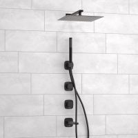 Встраиваемый комплект для ванны с верхней душевой насадкой, лейкой арт-A9151.265.315.219.162.327.242.217 — фото 2, Встраиваемые душевые комплекты