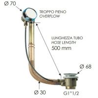Слив-перелив Remer полуавтомат Бронза арт-96VO — фото 2, Сливы-переливы