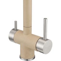 Смеситель для кухни Milacio Ultra Бежевый арт-MCU.554.BG — фото 2, Смесители для кухни