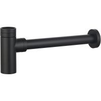 Сифон для раковины AQUAme Черный матовый арт-AQM7010MB — фото 1, Сифоны для раковины