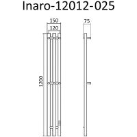 Электрический полотенцесушитель Маргроид Inaro 1200x120 Хром арт-Inaro-12012-025 — фото 3, Электрические полотенцесушители