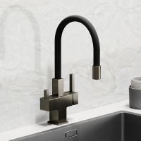 Смеситель для кухни Sancos Arno Вороненая сталь Черный арт-SC4005GG — фото 7, Смесители для кухни