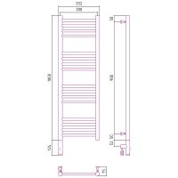 Товар: Электрический полотенцесушитель Сунержа Богема 3.0 прямая 1000x300 L Хром арт-00-5804-1030 - фото 2 Электрический полотенцесушитель Сунержа Богема 3.0 прямая 1000x300 L Хром арт-00-5804-1030 — фото 2, Электрические полотенцесушители