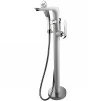 Смеситель для ванны Lemark Melange Белый Хром арт-LM4944CW — фото 1, Смесители напольные