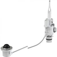 Клавиша смыва Alcaplast пневматическая Хром Белая арт-MPO12 — фото 1, Кнопки смыва