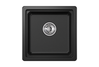 Granula-KS-, кухонная мойка, кварц арт-4501U, ЧЁРНЫЙ — фото 3, Кухонные мойки