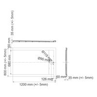 Mindel Душевой поддон арт-85T06 — фото 3, Душевые поддоны из искусственного камня