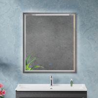 Зеркало CEZARES арт-CZR-SPC-INT-800-900-LED-TCH-WARM-TIT — фото 7, Зеркала в ванную комнату