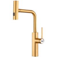 Смеситель для кухни Haiba Золото матовое арт-HB73824-5 — фото 1, Смесители для кухни