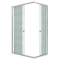 Душевое ограждение Niagara Eco (100х80х190) прямоугольник,раздвижное,хром,стекло матов арт-NG-1018-14QMT — фото 4, Прямоугольные душевые уголки