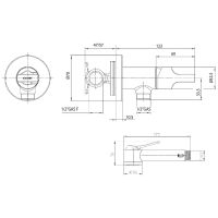 Гигиенический душ со смесителем Bossini Paloma Apice Хром арт-E34002B.030 — фото 2, Гигиенические души
