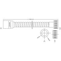 Душевой шланг Lemark Хром арт-LE8030S — фото 2, Душевые шланги