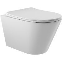 Унитаз Aqueduto Cone подвесной Белый глянцевый с сиденьем Микролифт арт-CON0110 — фото 1, Подвесные унитазы