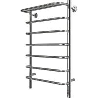 Электрический полотенцесушитель Larusso Стандарт П7 500х800 с полкой Хром арт-4670078536426 — фото 1, Электрические полотенцесушители