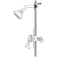 Душевая система Haiba Хром арт-HB80088 — фото 3, Встраиваемые душевые комплекты